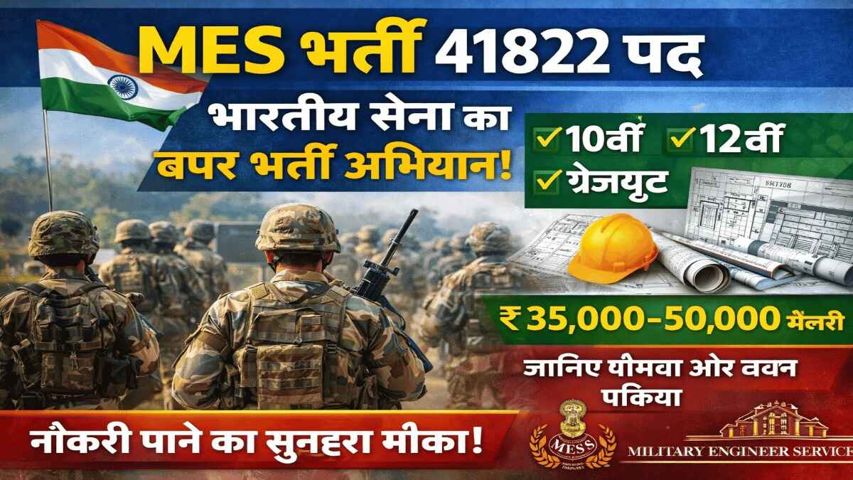 MES Recruitment 41822 Vacancy 2026 (Photo: ChatGPT)