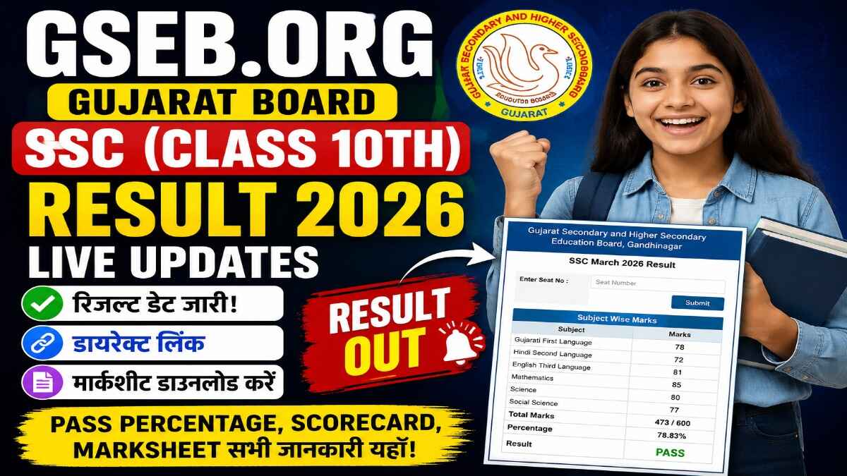 GSEB SSC Result 2026 (image: ChatGPT)